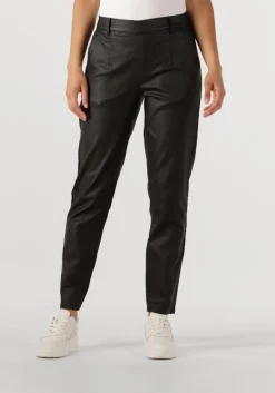 zwarte object pantalon objbelle lisa coated pant noos
