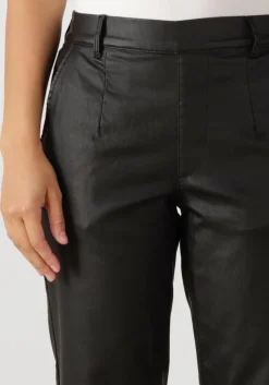 zwarte object pantalon objbelle lisa coated pant noos