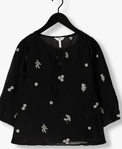 zwarte object top objalfra 3/4 sleeve top