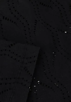 zwarte object top objava 2/4 lo o-neck top