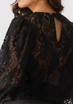 zwarte object top objbeverly l/s lo top