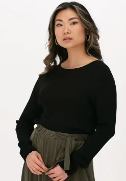 zwarte object top objharriet l/s knit pullover