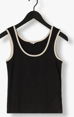 zwarte object top objjamie s/l sli tank top noos