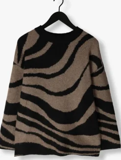 zwarte object trui objdiana lo l/s knit pullover