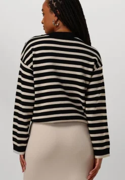 zwarte object trui objelly lo ls knit pullover