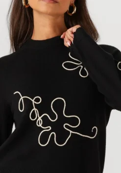 zwarte object trui objlaney rubin ls pullover