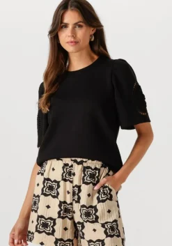 zwarte object t-shirt objdorina s/s re top e ss fair 25