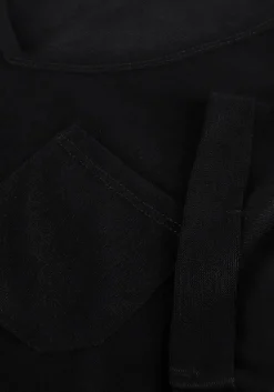 zwarte object t-shirt objetessi slub s/s v-neck noos