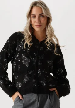 zwarte object vest objalora knit re l/s cardigan