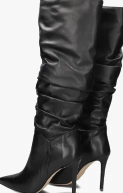 zwarte omoda atelier hoge laarzen x iris - pluk