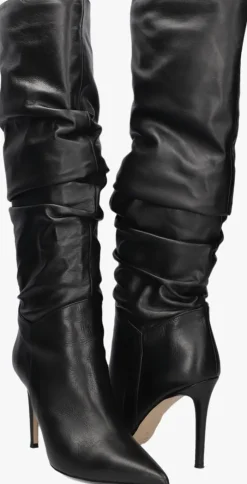 zwarte omoda atelier hoge laarzen x iris - pluk