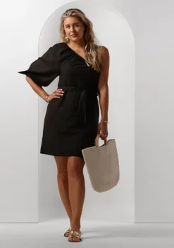 zwarte omoda atelier mini jurk x florine