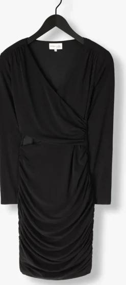 zwarte omoda atelier mini jurk x iris - iris