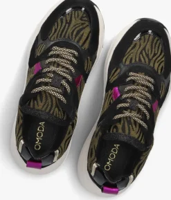 zwarte omoda lage sneakers cibel
