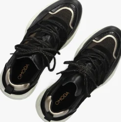 zwarte omoda lage sneakers alicia 402-k