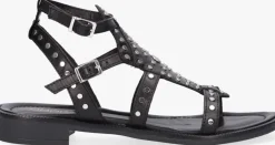 zwarte omoda platte sandalen 120104