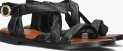 zwarte omoda sandalen m05086
