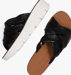 zwarte paul green slippers 7641