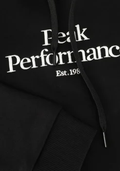 zwarte peak performance trui w original hood