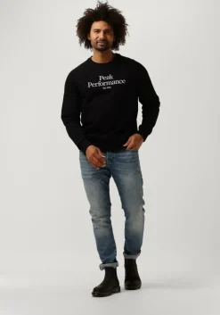 zwarte peak performance trui m original crew