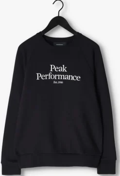 zwarte peak performance trui m original crew