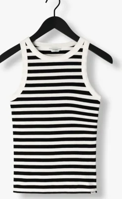 zwarte penn & ink top singlet small stripe