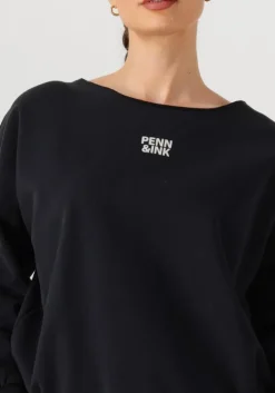 zwarte penn & ink trui sweater w25f1703