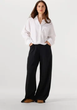 zwarte penn & ink wijde broek trousers w25t1197