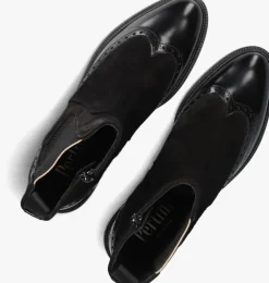 zwarte pertini enkellaarsjes 32068