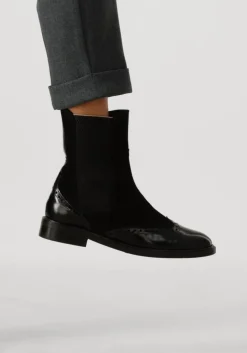 zwarte pertini enkellaarsjes 32068