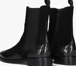 zwarte pertini enkellaarsjes 32068