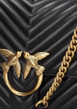 zwarte pinko handtas love lady puff big cl sheep