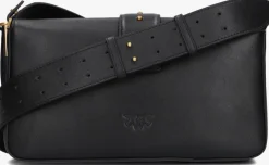 zwarte pinko schoudertas love one classic slouchy