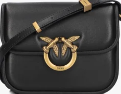 zwarte pinko schoudertas love box bag