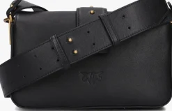 zwarte pinko schoudertas love one mini slouchy