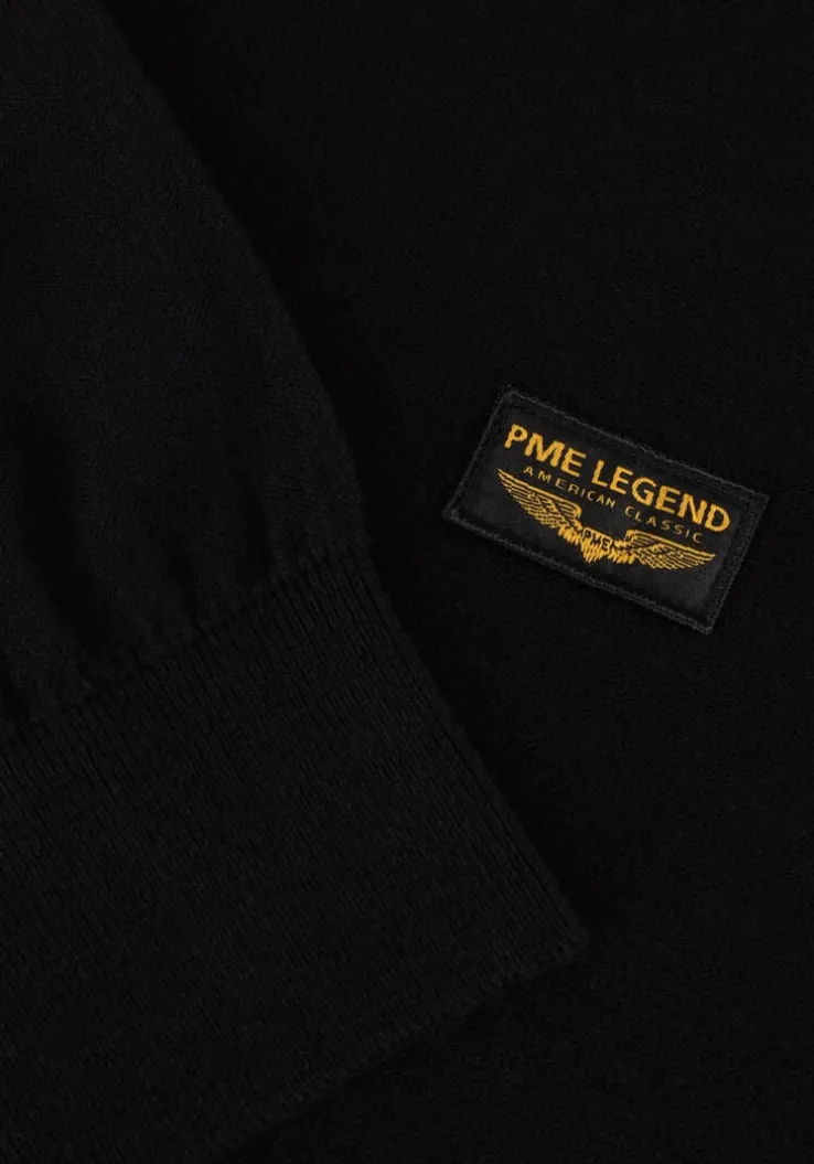 zwarte pme legend trui r-neck american classic buckley knit
