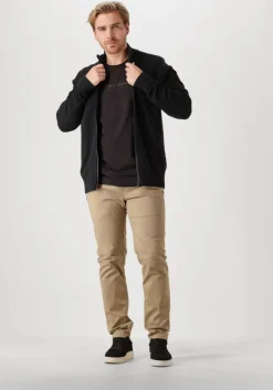 zwarte pme legend vest zip jacket cotton structure