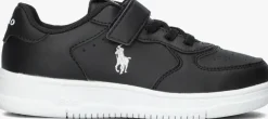 zwarte polo ralph lauren lage sneakers masters court ps