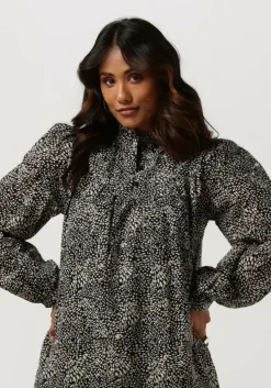 zwarte pom amsterdam midi jurk dress 7050