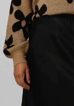 zwarte pom amsterdam midirok satin black