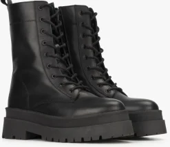 zwarte ps poelman biker boots korio