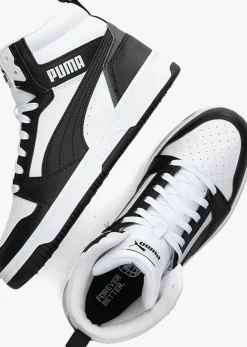 zwarte puma hoge sneakers rebound v6 mid