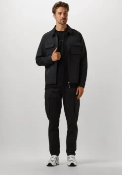 zwarte pure path cargobroeken regular fit pants cargo501