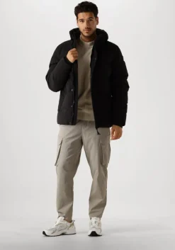 zwarte pure path gewatteerde jas regular fit jackets padded404