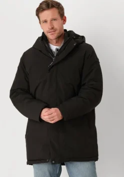 zwarte pure path parka's regular fit jackets parka