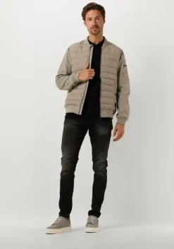 zwarte pure path polo knit polo with chestprint