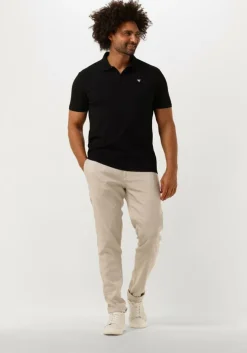 zwarte pure path polo pure logo polo with chest print