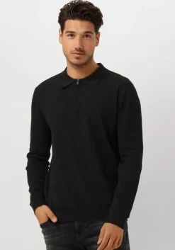 zwarte pure path polo regular fit knitwear polo806