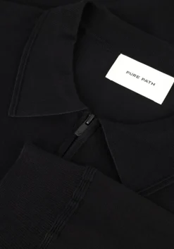 zwarte pure path polo regular fit knitwear polo806