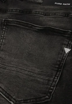 zwarte pure path shorts the miles slim fit denim shorts